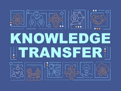 Knowledge sharing word concepts banner Stock Illustration