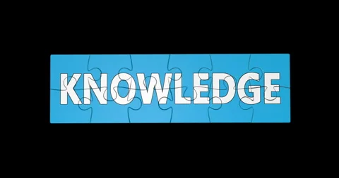 Knowledge Sign Jigsaw Puzzle Concept Stock Footage 315502957