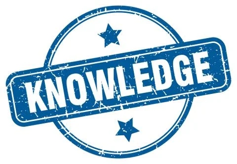 Knowledge stamp. knowledge round vintage grunge sign. knowledge Stock-Illustration