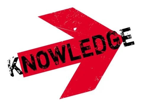 Knowledge stamp rubber Stock Illustration