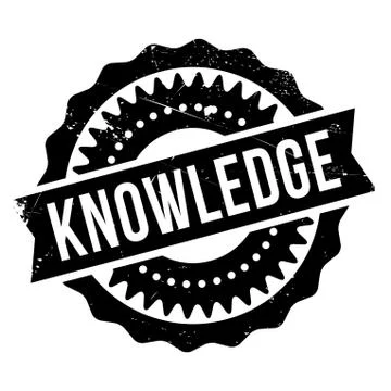 Knowledge stamp rubber Illustrazione stock