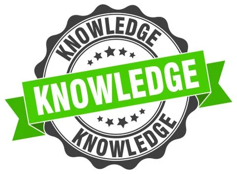 Knowledge stamp. sign. seal Illustrazione stock