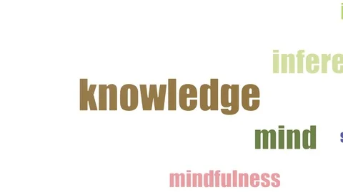 Knowledge Tag Cloud Animated Isolated Stock Footage 103659090