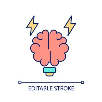 Knowledge on technology RGB color icon Stock Illustration