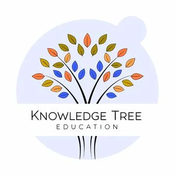 Knowledge Tree Education and Growth Logo Stock Illustration