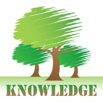 Knowledge Trees Indicates Reforestation And Know How 스톡 일러스트