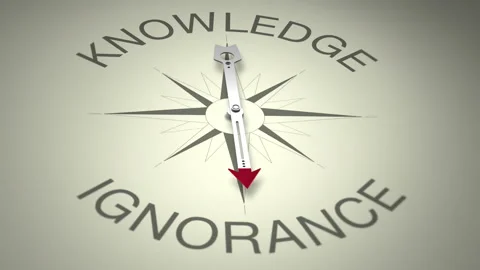 Knowledge Versus Ignorance Arrow 3D Animation Stock Footage 281088767