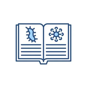 Knowledge of virology related vector icon Stock Illustration