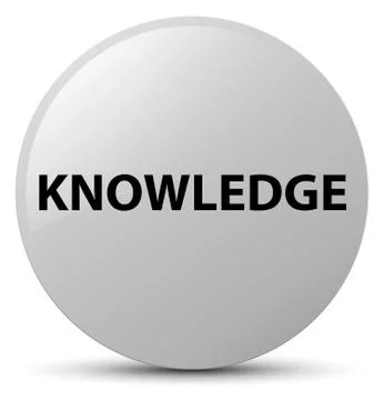 Knowledge white round button 스톡 일러스트