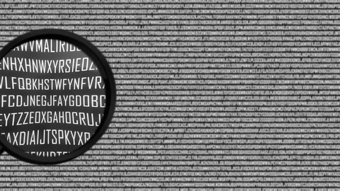 Knowledge word being found with magnifying glass Stock Footage 126310083