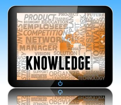 Knowledge Words Show Know How 3d Illustration Stock Illustration