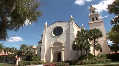 Knowles Memorial Chapel Stock Footage 8950803