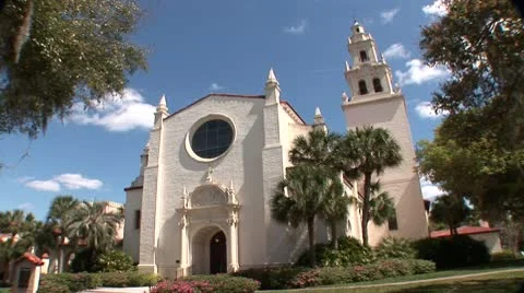 Knowles Memorial Chapel Stock Footage 8950836