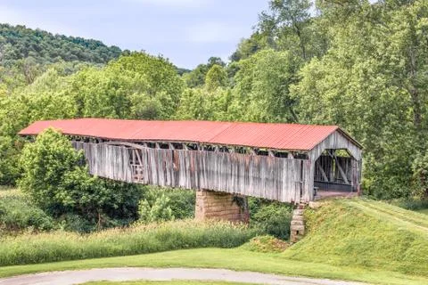 Knowlton Covered Bridge Stock Photos