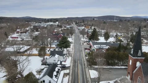 Knowlton, Quebec, Canada, winter, 4K Stockbeeldmateriaal 236491064