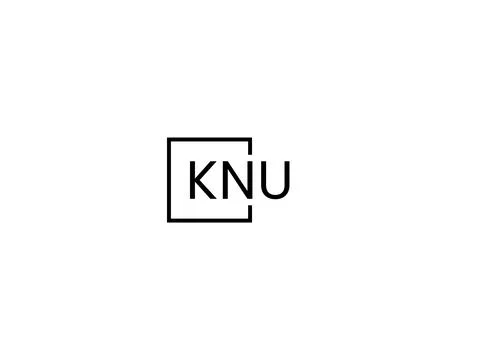 KNU letter initial logo design vector illustration Stock Illustration