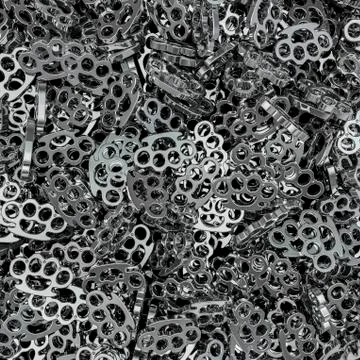 Knuckle duster background Illustrazione stock