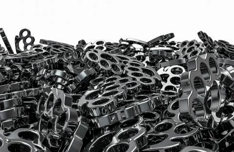 Knuckle duster pile Stock-Illustration