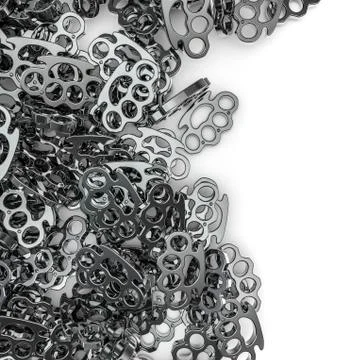 Knuckle duster spill Illustrazione stock