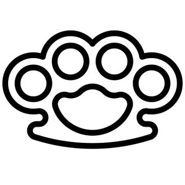Knuckle icon, Protest related vector Stock Illustration