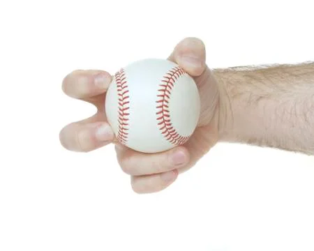 Knuckleball grip Stock Photos