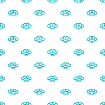 Knuckles pattern, cartoon style Stock Illustration