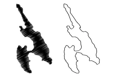 Ko Phi Phi Don island (Kingdom of Thailand, Siam, Indian Ocean, Phi Phi Archi Stock Illustration