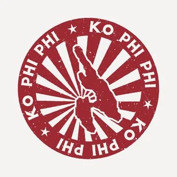 Ko Phi Phi stamp. Travel red rubber stamp with border shape, vector illustr.. イラスト素材