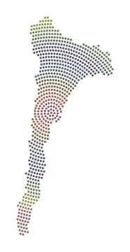 Ko Samet dotted map. Digital style shape of Ko Samet. Tech icon of the isla.. Illustrazione stock