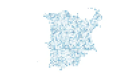 Ko Samui dotted digital map. Map of Ko Samui with pulsating colored circles. ... Stock Footage 231079159