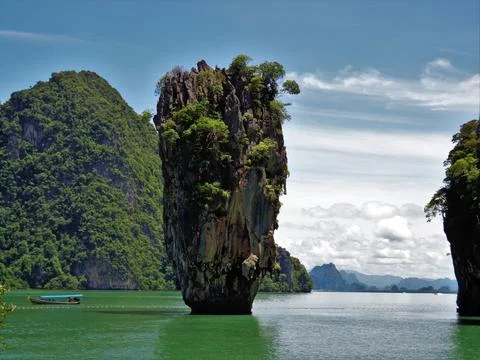 Ko ta pu rock formation in phang nga bay, thailand Foto stock