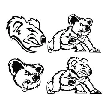 Koala cute bear in vector, Stock Illustration