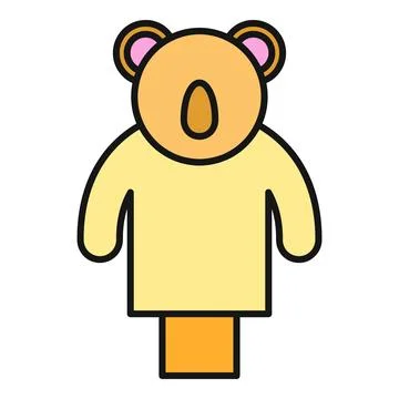 Koala hand puppet toy ready for storytelling 库存插图