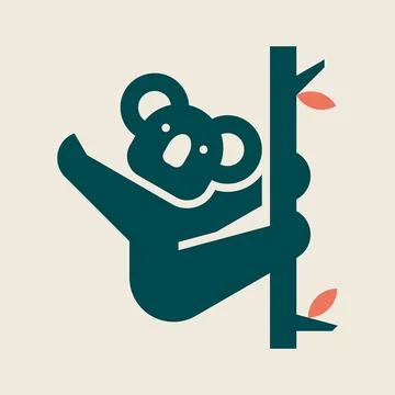Koala Logo Stock Illustration