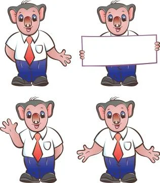 Koala mascot 스톡 일러스트