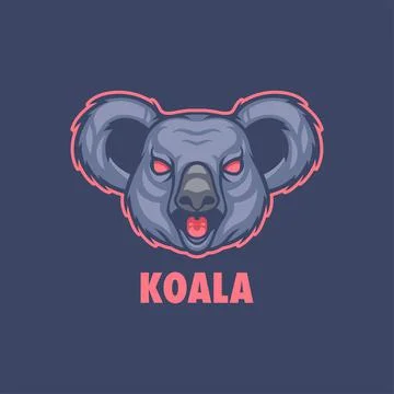 KOALA MASCOT LOGO Stock Illustration