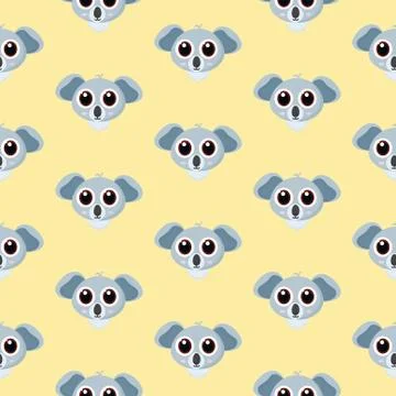 Koala pattern. Stock Illustration