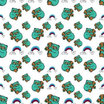 Koala pattern Stock Illustration