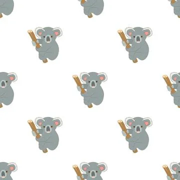 Koala pattern seamless vector イラスト素材