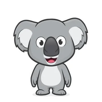Koala standing Stock Illustration