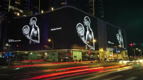 Kobe Bryan Memorial | Timelapse | 4K Vídeos de archivo 134372621