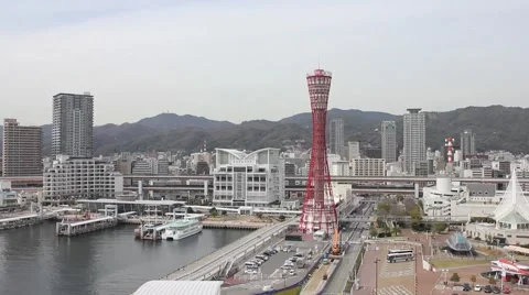 Kobe Harbor time lapse Stock Footage 47938947