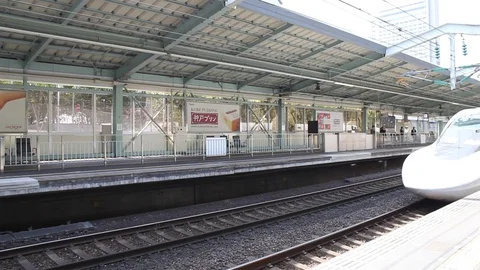 Kobe Japan Bullet Train _ Shinkansen Stock Footage 71070053