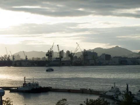 Kobe port Stock Photos
