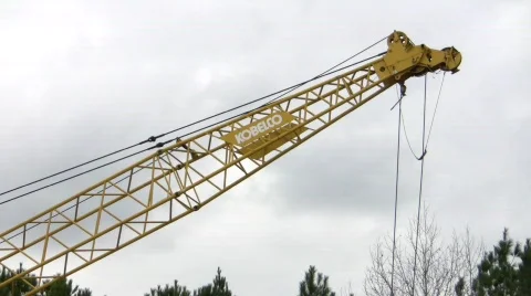 Kobelco crane Stock Footage 518224
