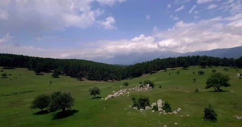 Kocayayla Trees and Mountain Stock Footage 90363566