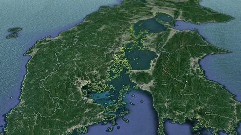 Kochi with Coat Of Arms Animation Map | Stock Video | Pond5