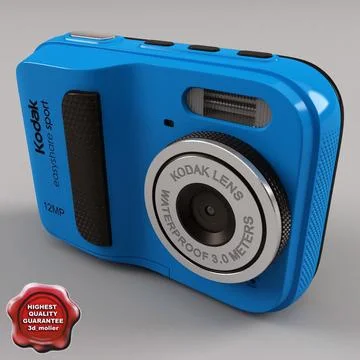 Kodak EasyShare Sport C123 Blue 3D Model