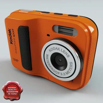 Kodak EasyShare Sport C123 Orange 3D Model