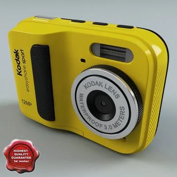 Kodak EasyShare Sport C123 Yellow 3D Model
